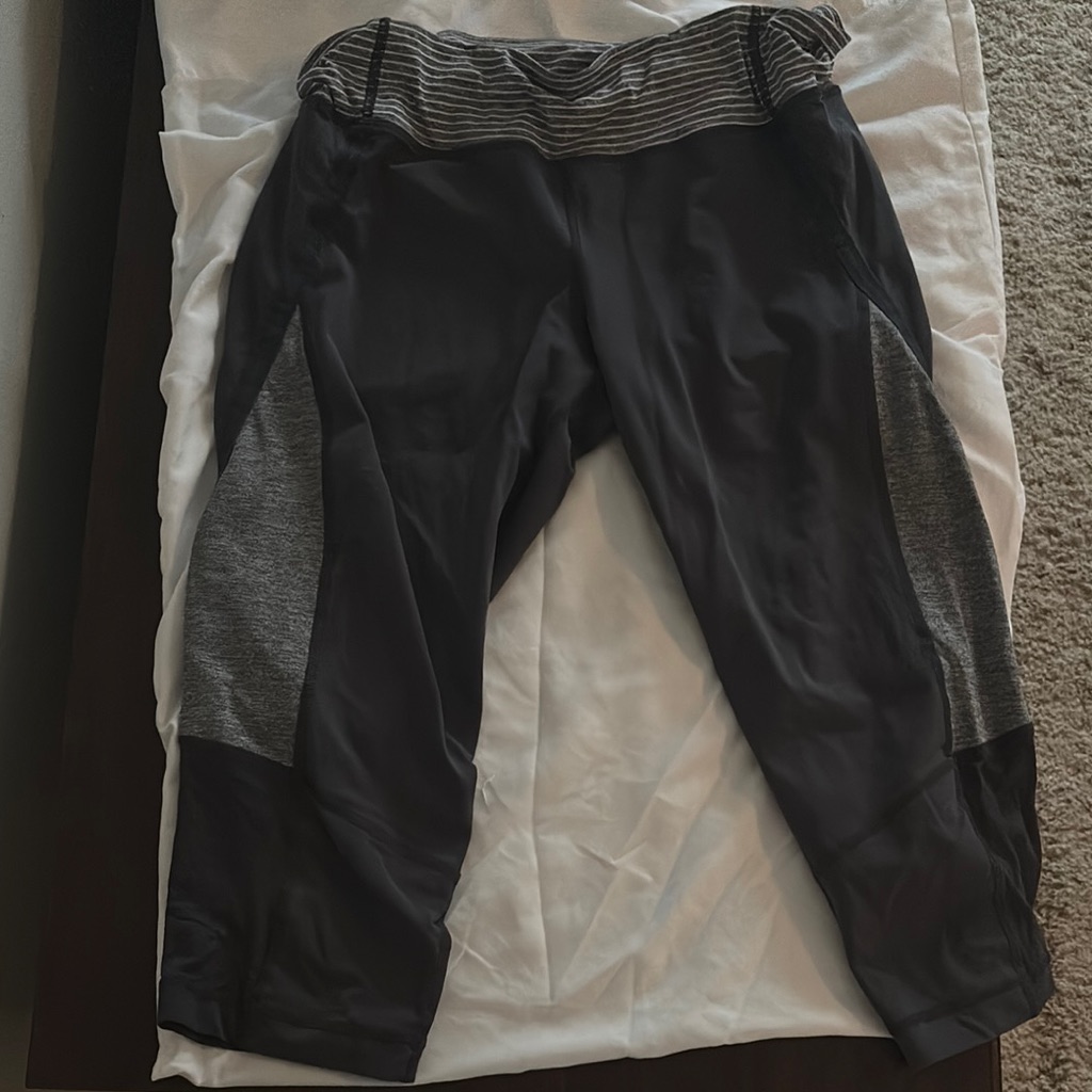 Lululemon Athletica Charcoal And Heather Gray Athletic Shorts
